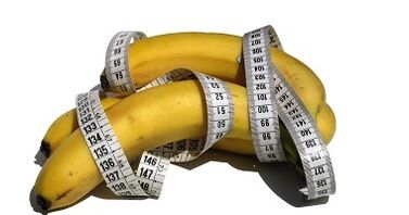 bananas and centimeters as imitations of penis rise