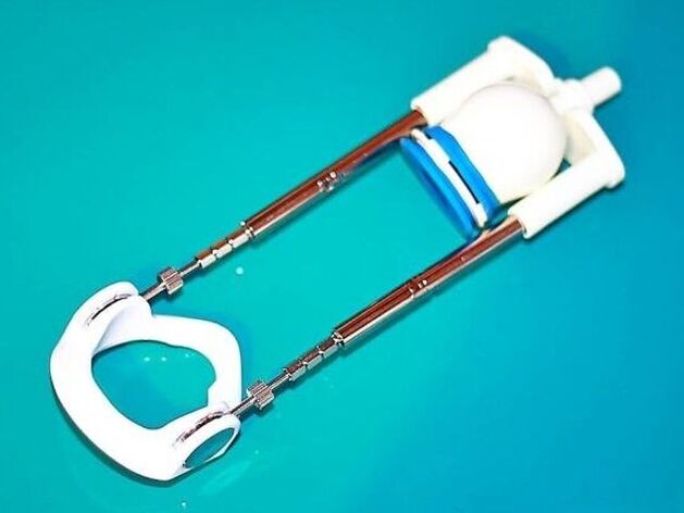 To lengthen the penis, you can use a special device - an extender.