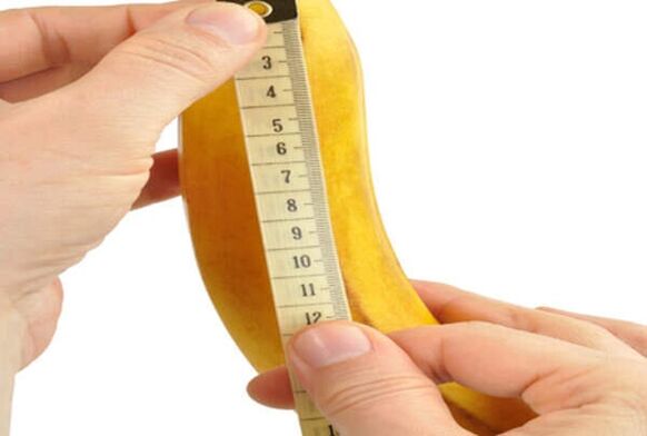 measuring a banana is like measuring an enlarged penis